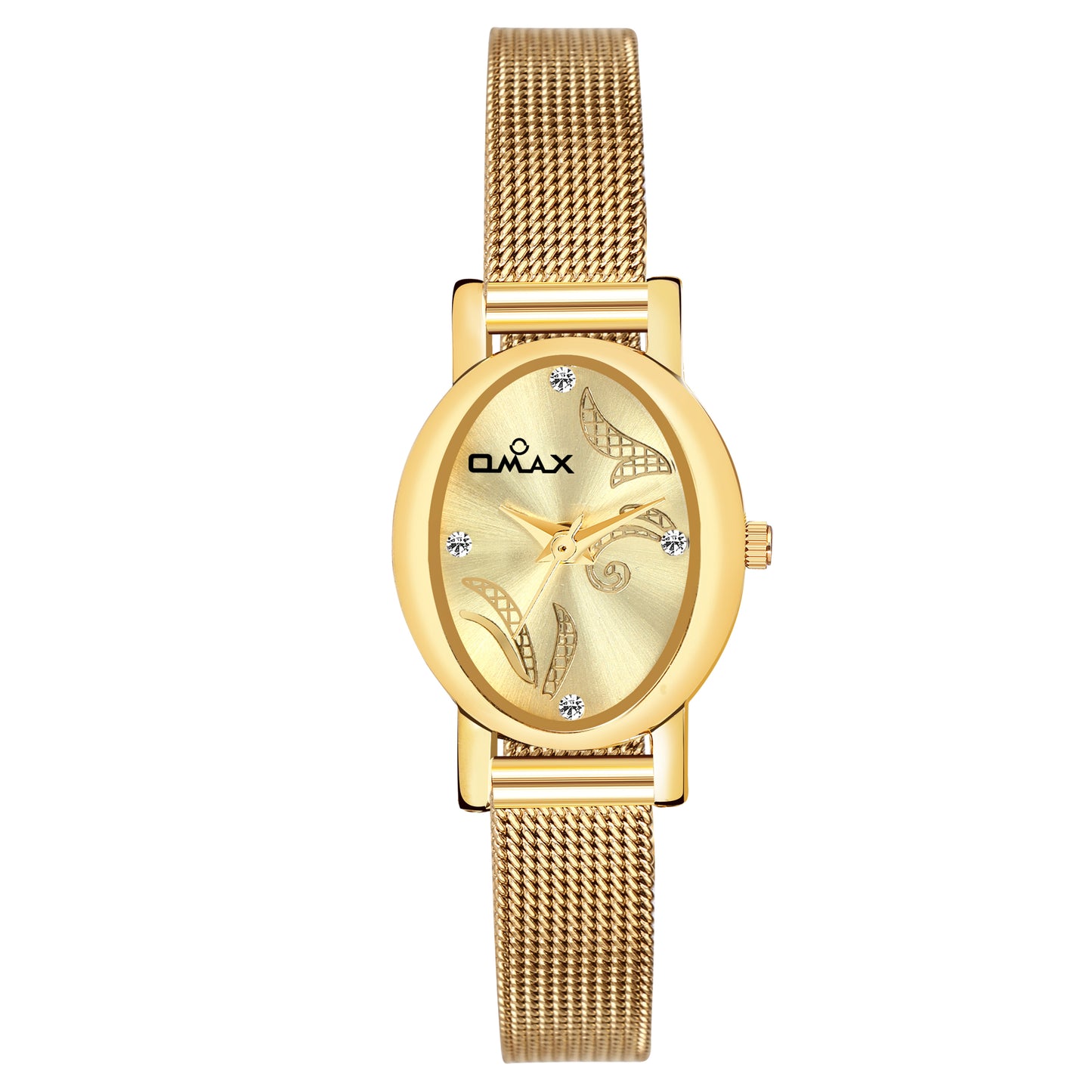 Omax Valentine’s Day Gift Combo – Golden Ladies Watch & Genuine Leather Mini Handbag BCCOM09
