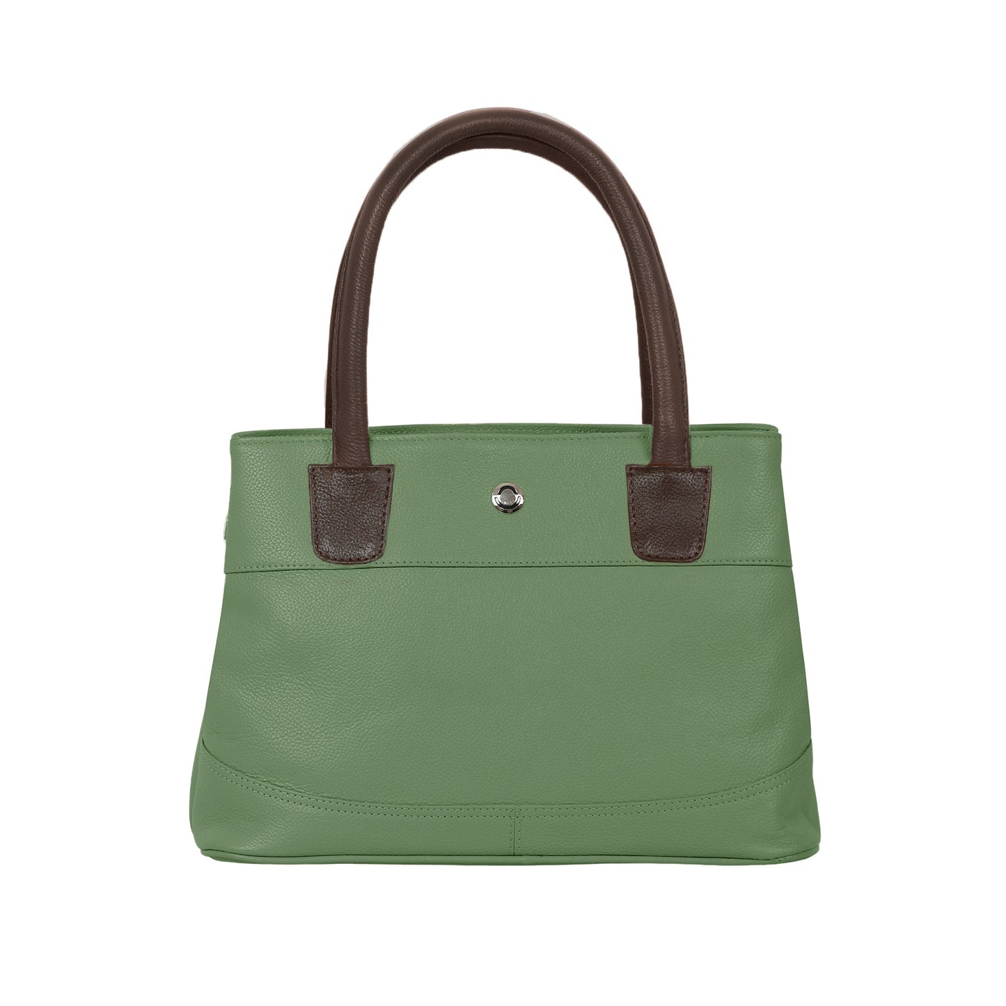 Omax Maroon Solid Genuine Leather Stylish Double Compartment Shoulder, Tote Handbag for Women LTHRL4