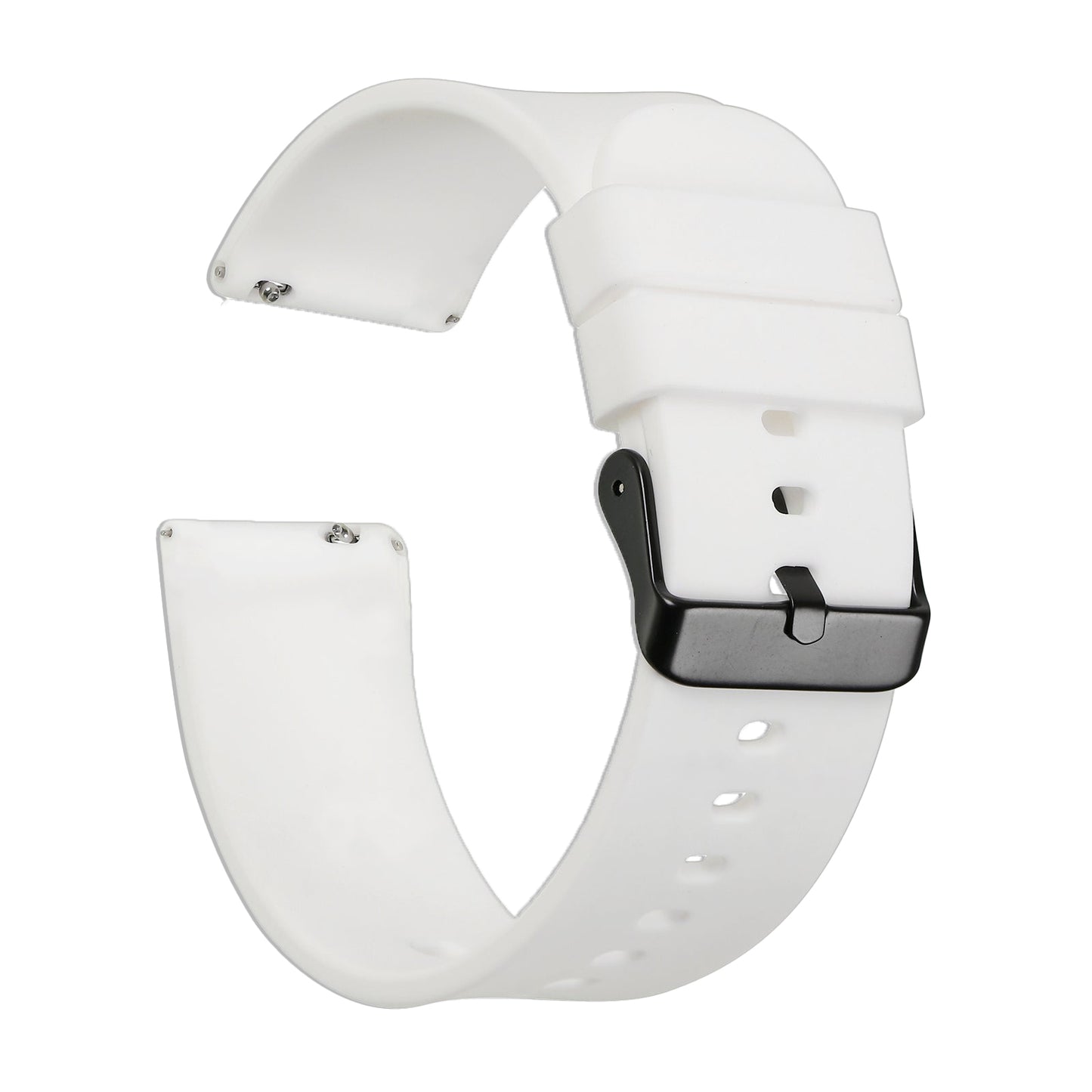 Omax 22mm Blue Color Premium Grade, super flexible and smooth silicon watch strap and band compatible with All smart, digital and analog watches FSS02-BL-22-B
