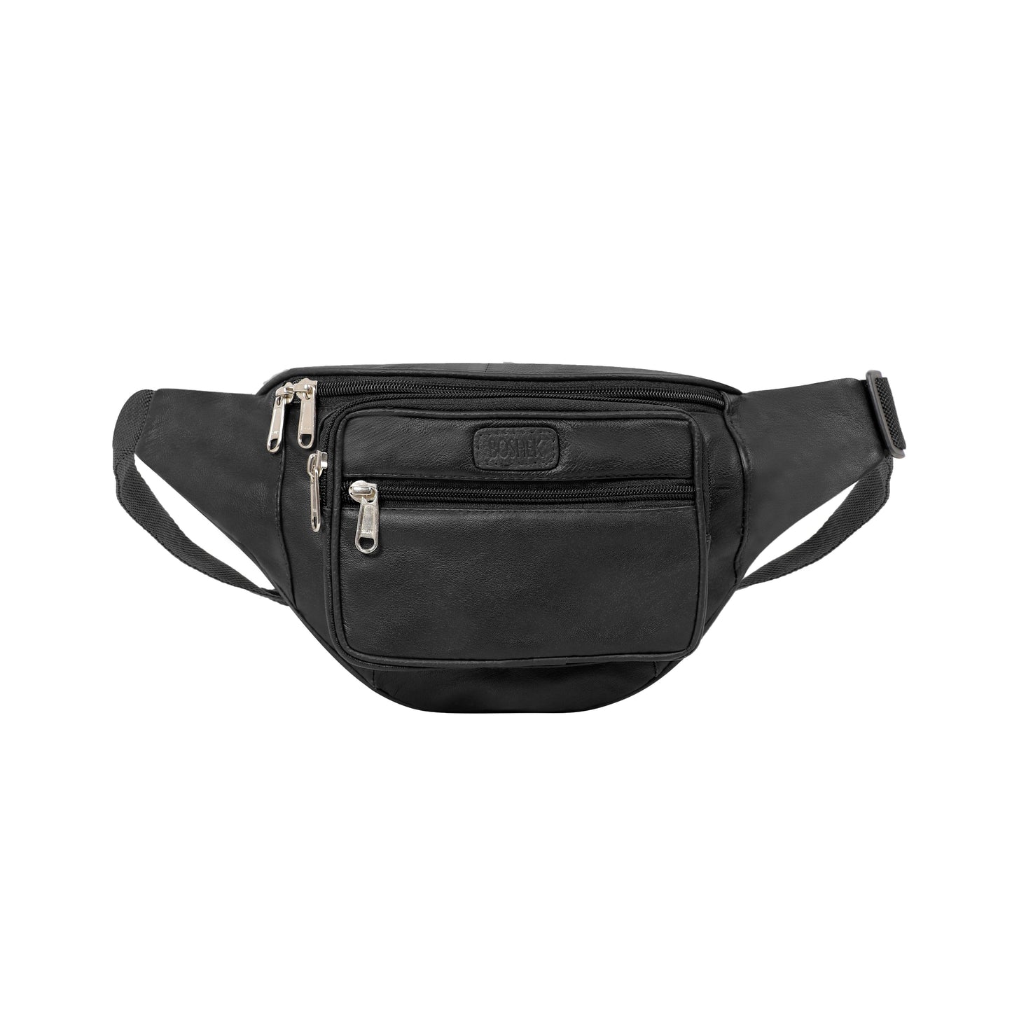 Omax Brown Genuine Leather Wrist Fanny Pack for Men and Women FT211