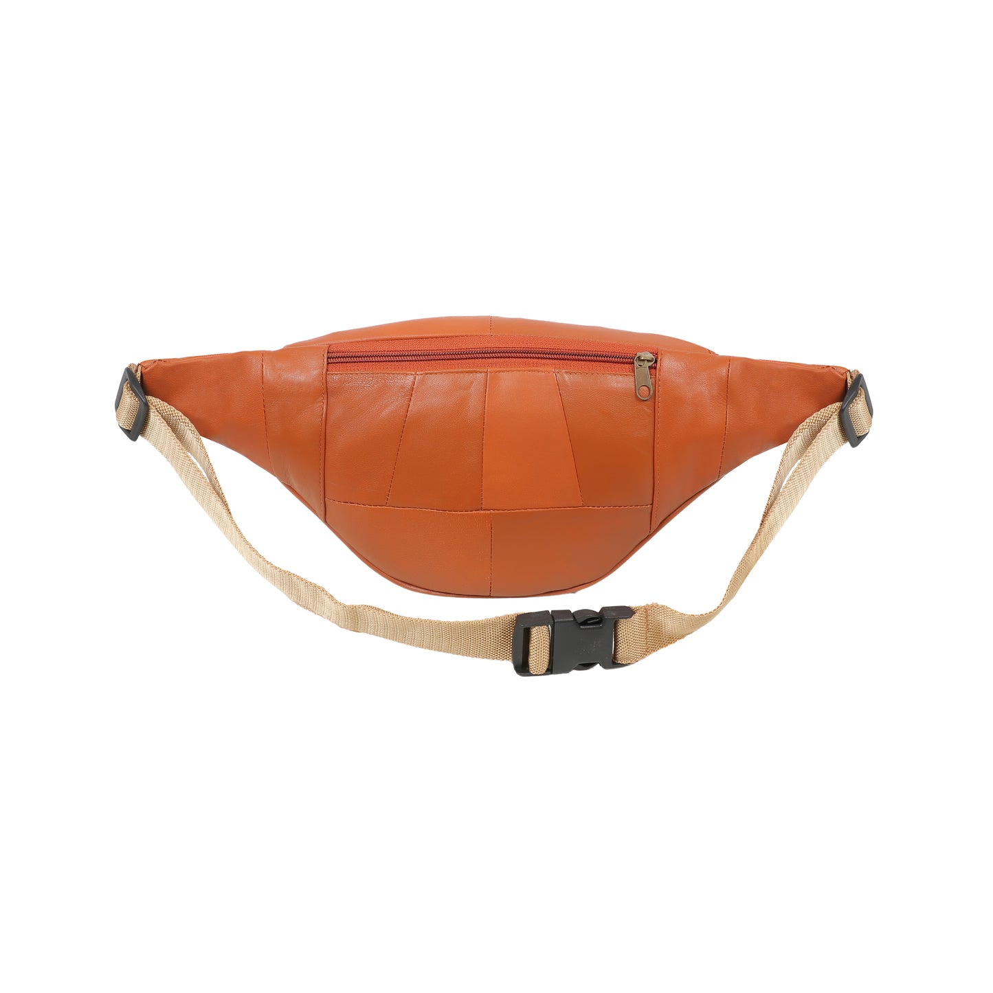 Omax Tan Genuine Leather Wrist Fanny Pack for Men and Women FT246