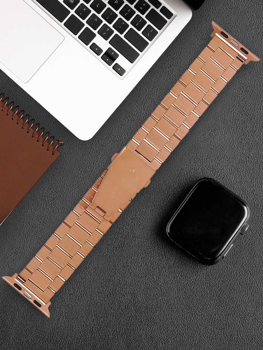 Omax Premium Quality Stainless Steel two tone coloured Watch Strap Compatible for Slim Apple Watch 41mm 40mm 38mm, Snake Apple Watch Strap for iWatch SE SE2 9 8 7 6 5 4 3 2 1, 41mm 40mm 38mm FMS114