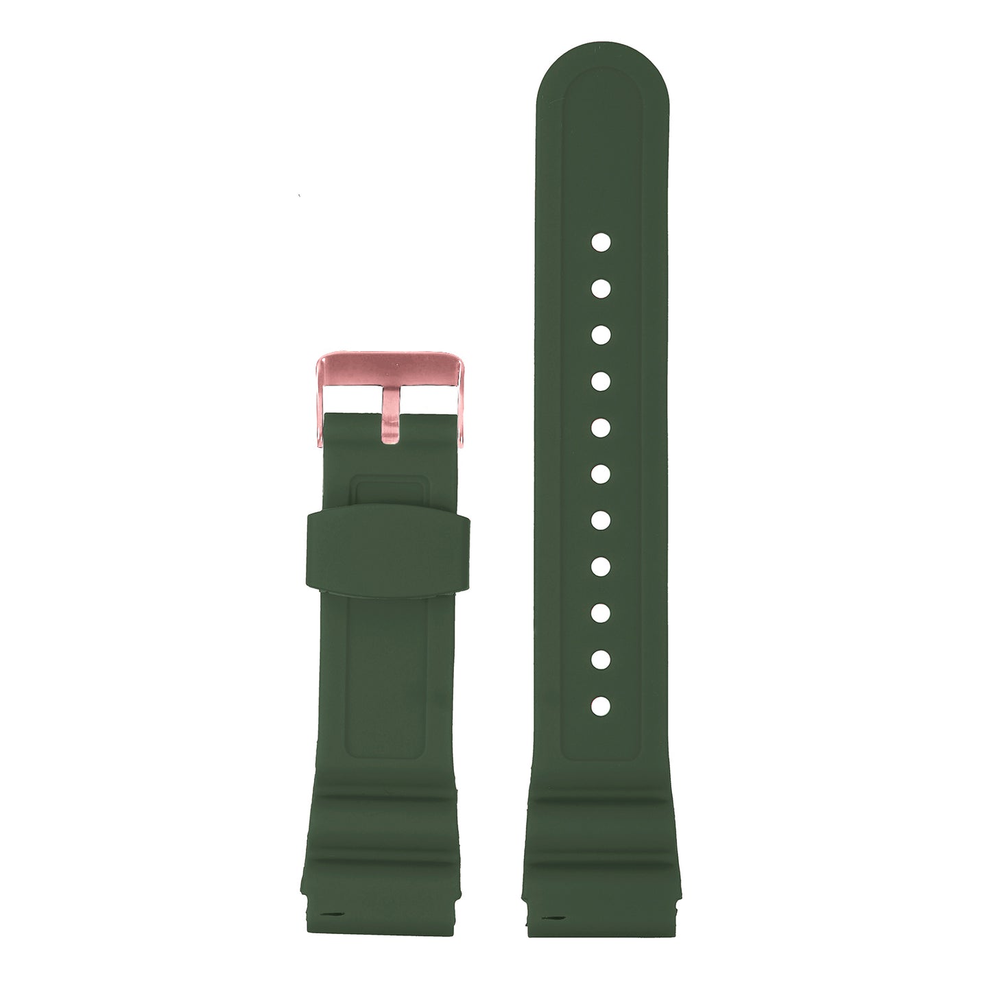 Omax Olive Silicone Smart Watch Replacement Band Universal Strap Compatible with All Brands Watch FSS14