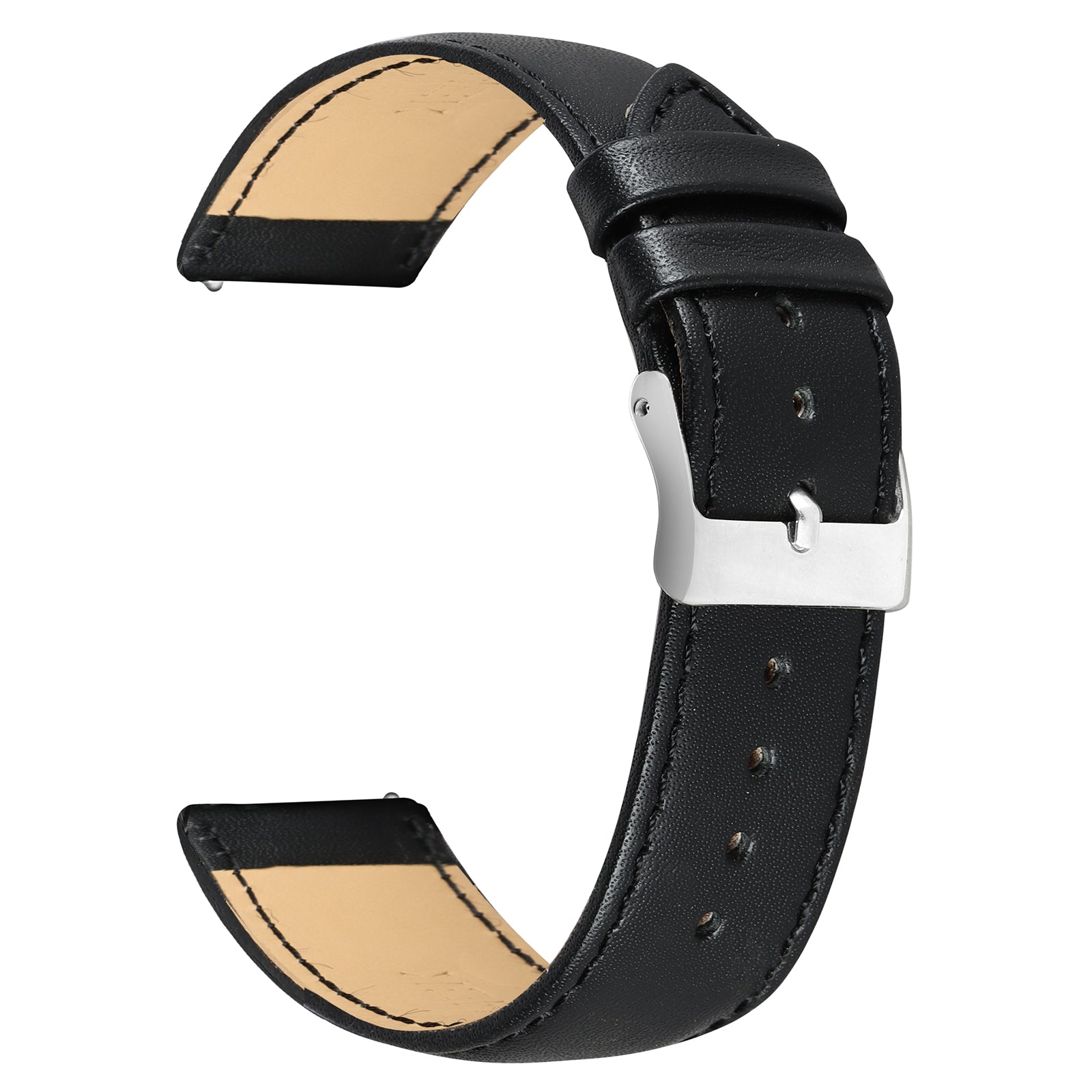 Buy Boshek Black Sold Genuine Leather Watch Strap Self Changeable