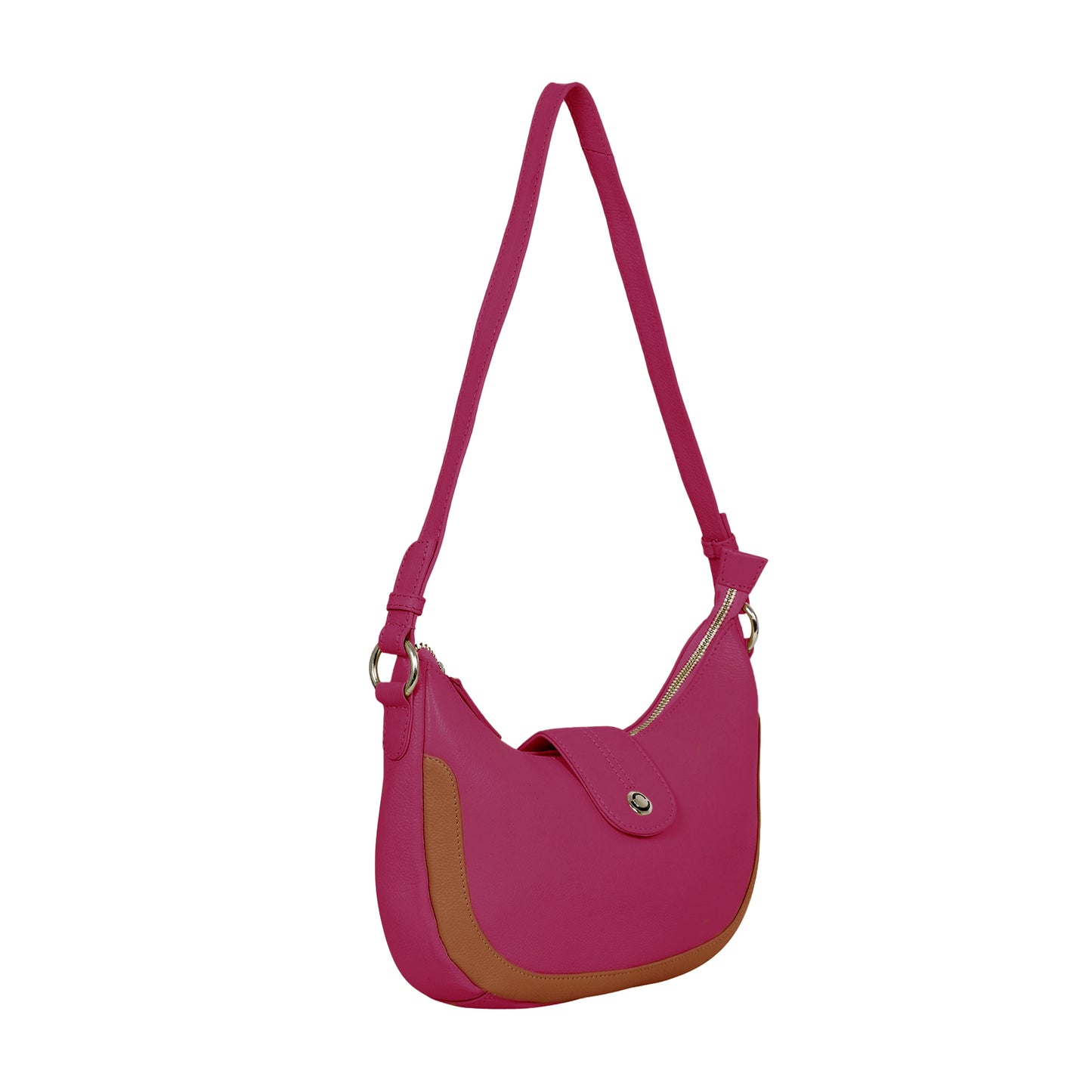 Omax Maroon Boat Conrast Design Genuine Leather Sling Bag LTHRL5