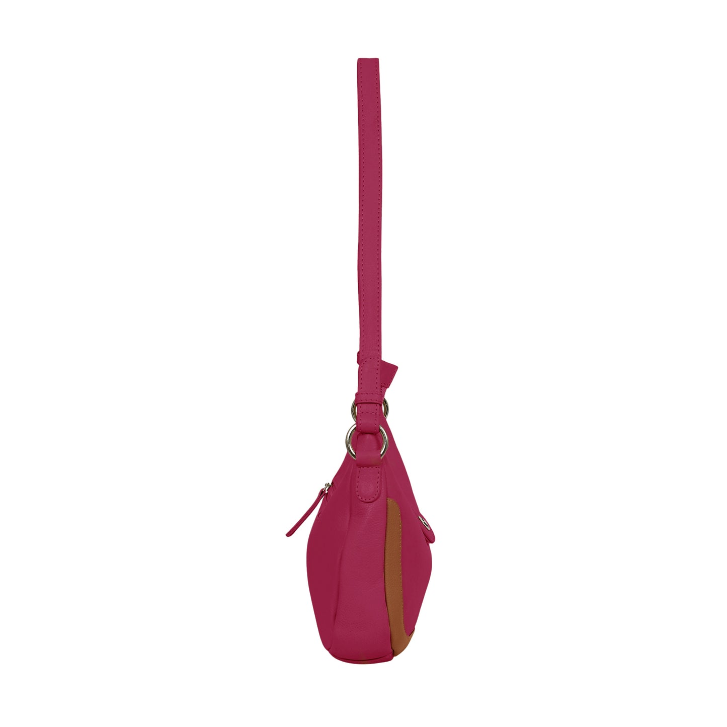 Omax Maroon Boat Conrast Design Genuine Leather Sling Bag LTHRL5