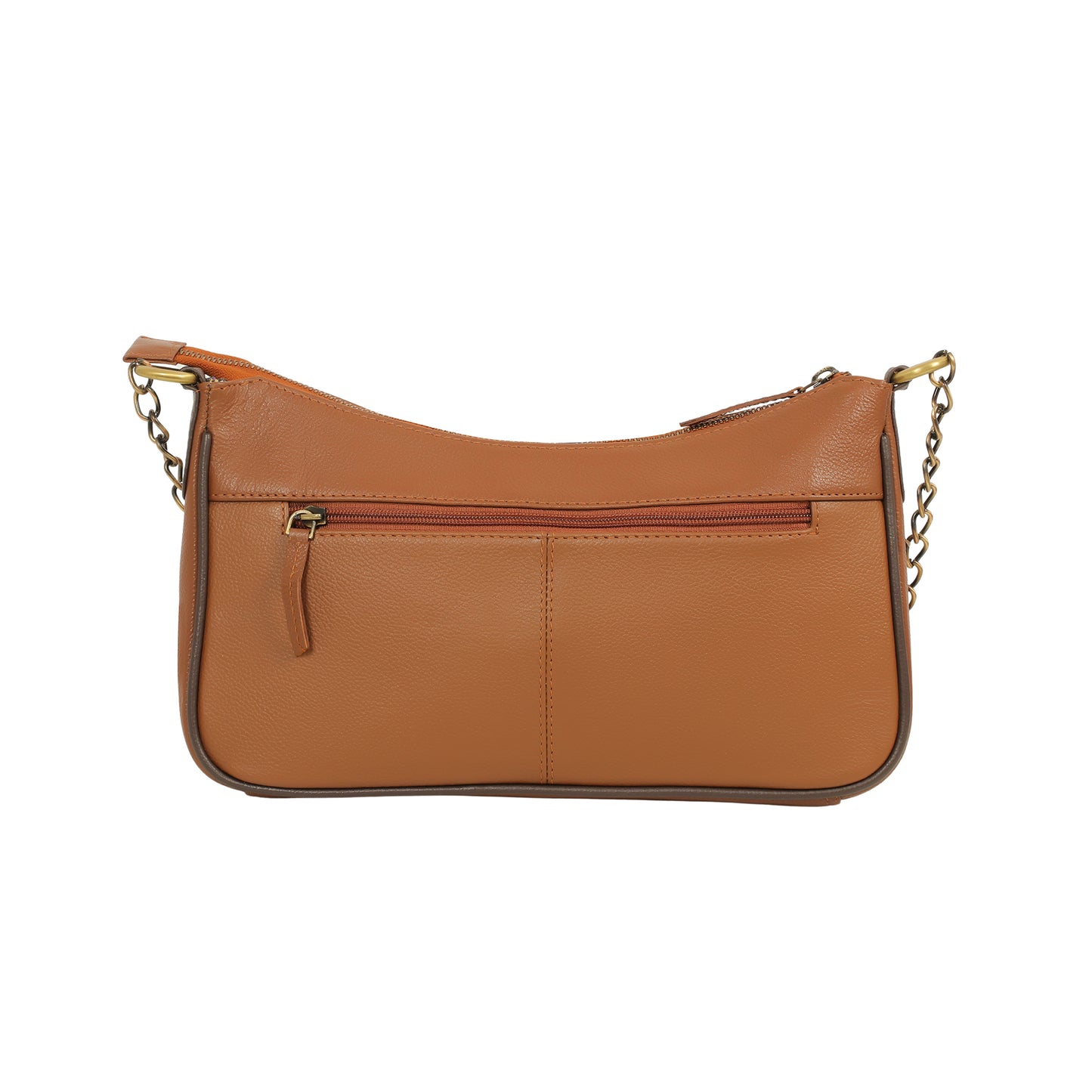 Omax Tan Brown Contrast Full-Grain Genuine Leather Satchels Handbags ,Shoulder Sling Bags, Ladies Purse for Women-LTHRL8