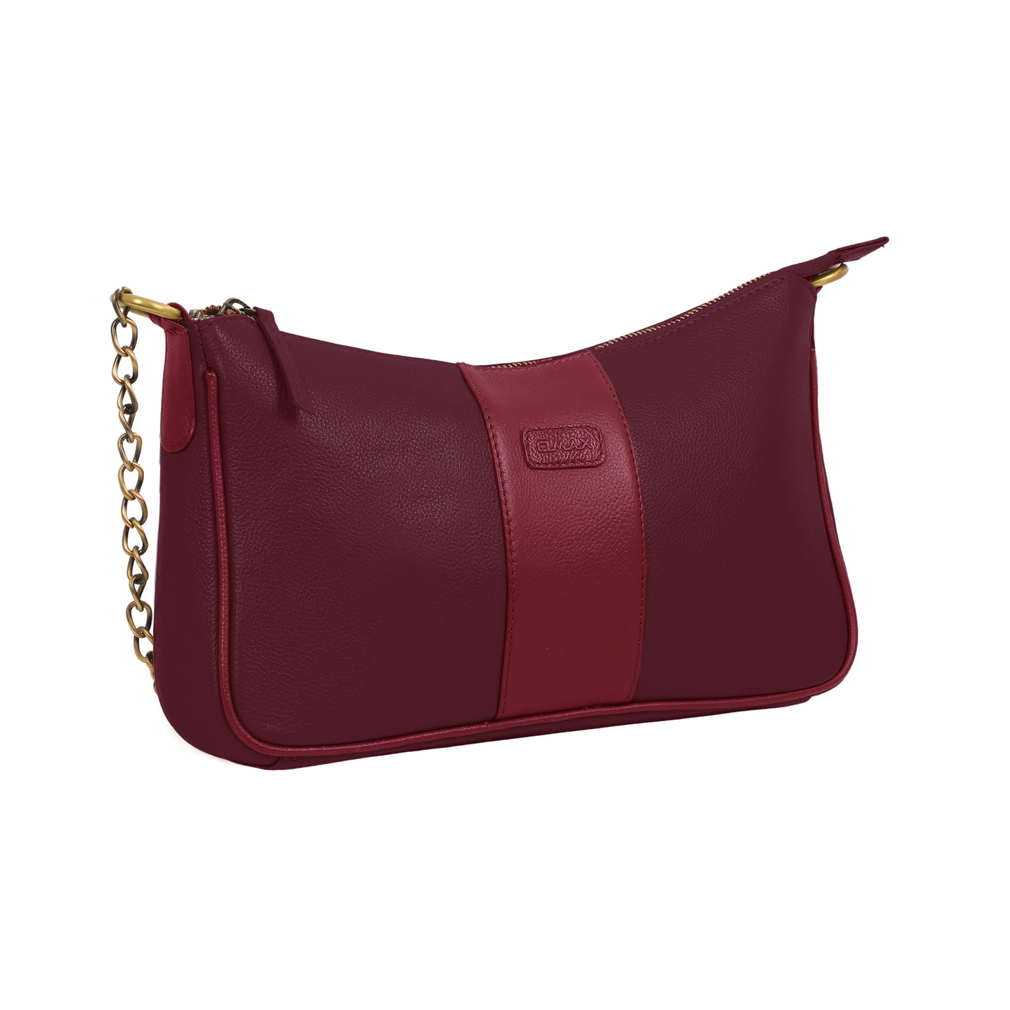 Omax Burgundy Full-Grain Genuine Leather Styles Branded Satchels Handbags & Shoulder Sling Bags, Ladies Purse for Women-LTHRL8