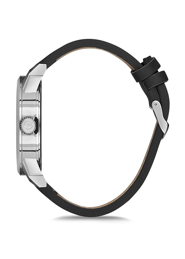 OMAX Analog Men’s Watch Brand Quartz 48 MM Dial Adjustable Buckle Leather Strap Watch GX29M22I