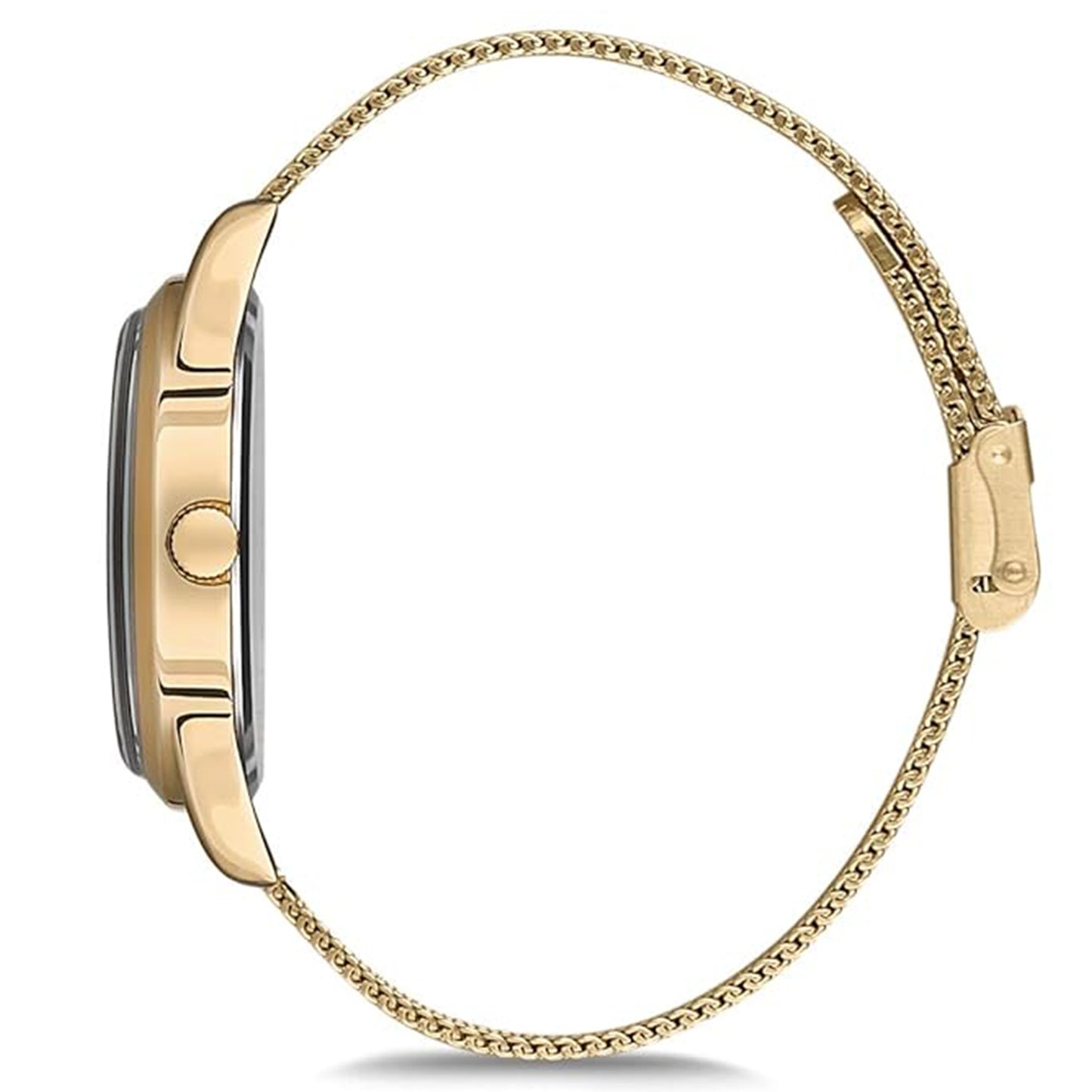 Omax Stainless Steel Golden Watch for Men VC06G61I