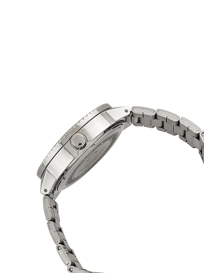 Omax Balck Dial Silver Stainless Steel Mens Watch SS198