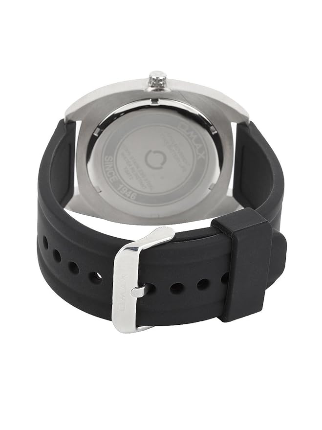 OMAX Analog Japanese Quartz Dial Water Resistant Casual Leather Silicone Strap Watch for Men SS335