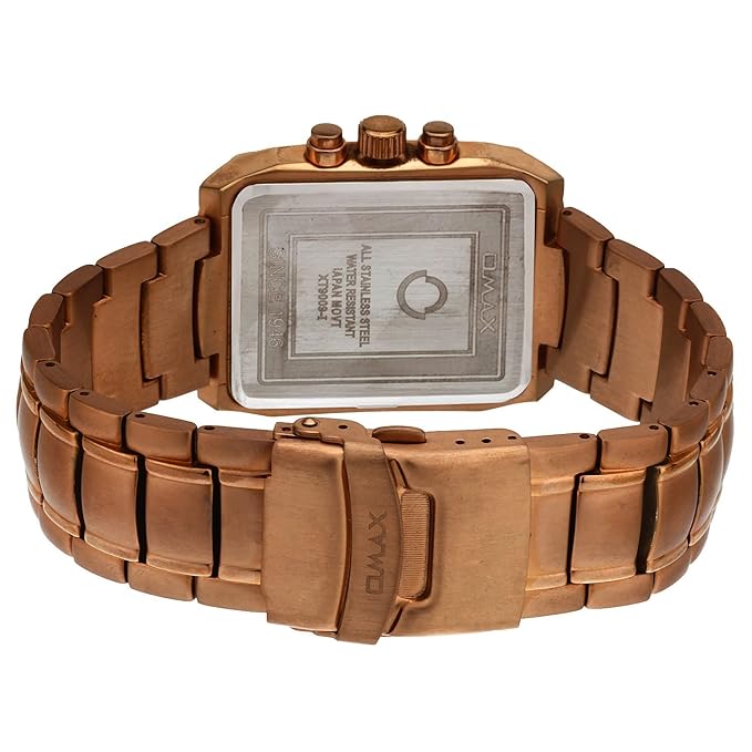 omax chronograph dial numerical stainless steel coloret bracelet chain mens watches-CS models