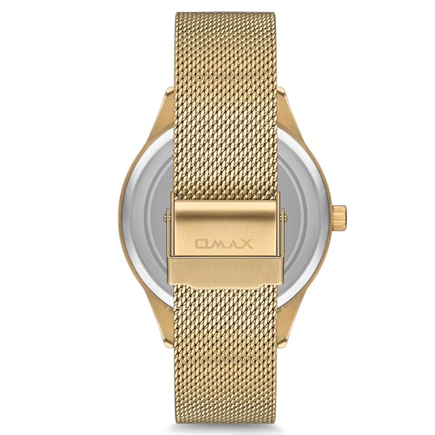 Omax Stainless Steel Golden Watch for Men VC06G61I
