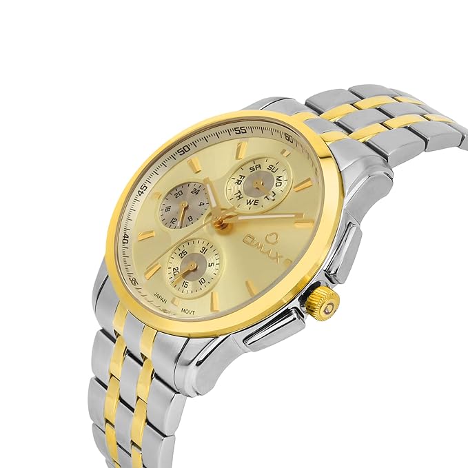 OMAX Analog Multifunction Champagne Dial Men’s Watch - MG19T1TI