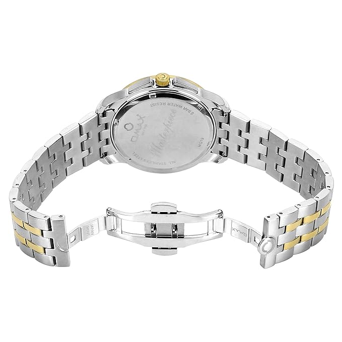 OMAX Analog Multifunction Champagne Dial Men’s Watch - MG19T1TI