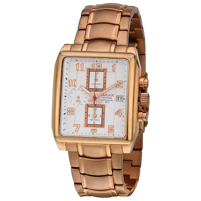 omax chronograph dial numerical stainless steel coloret bracelet chain mens watches-CS models