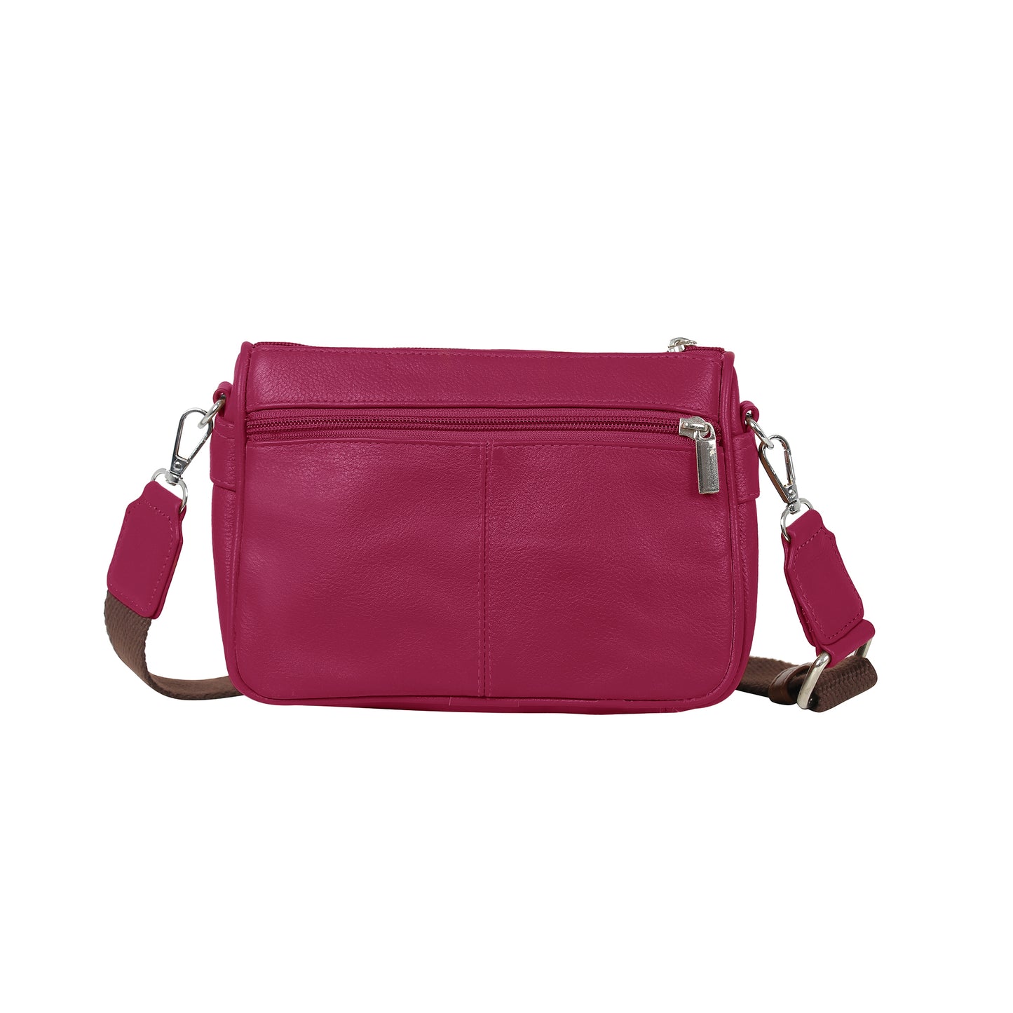 Boshek Maroon Color Genuine Leather Mini Sling Cross Body Bag FL65