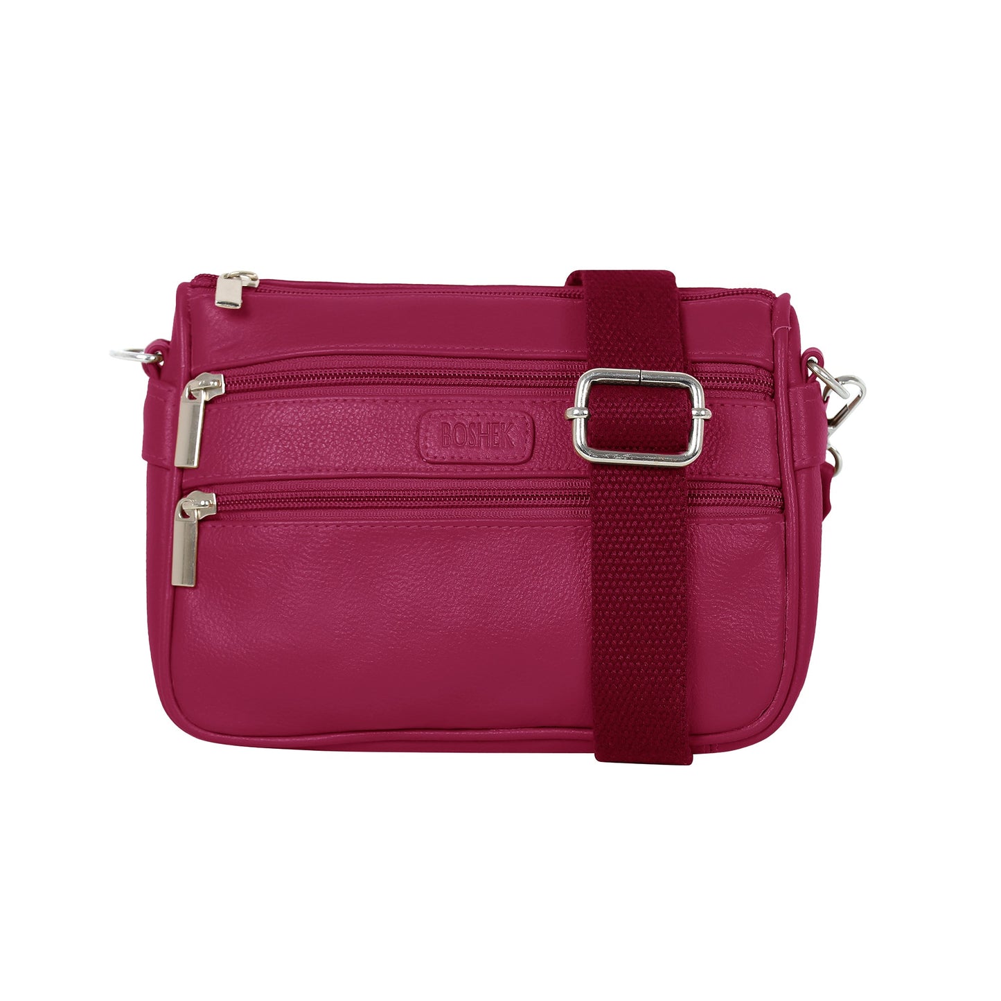 Boshek Blue Color Genuine Leather Mini Sling Cross Body Bag for Women FL65