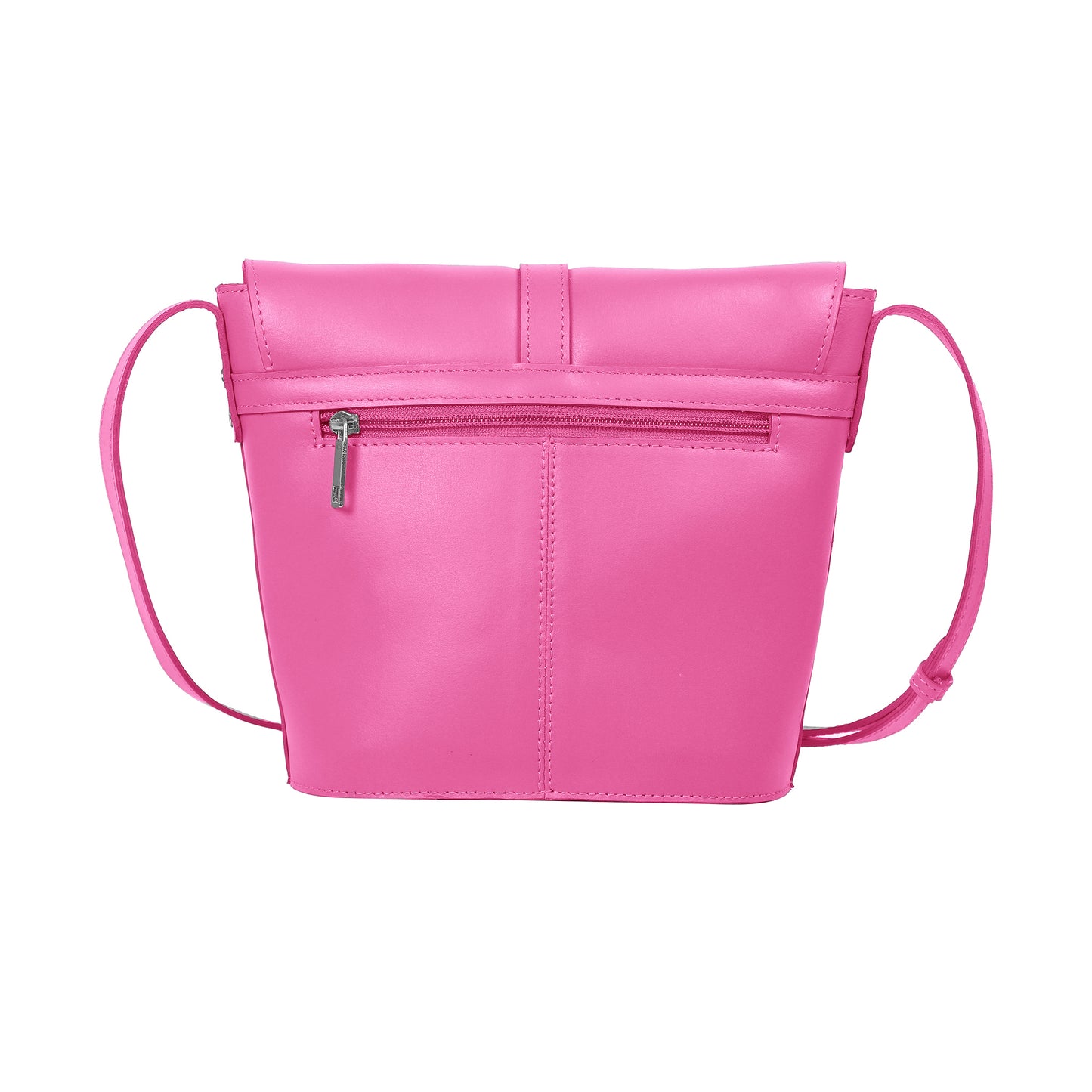 Omax Pink Color Genuine Leather Mini Sling Handbag for Women FL54