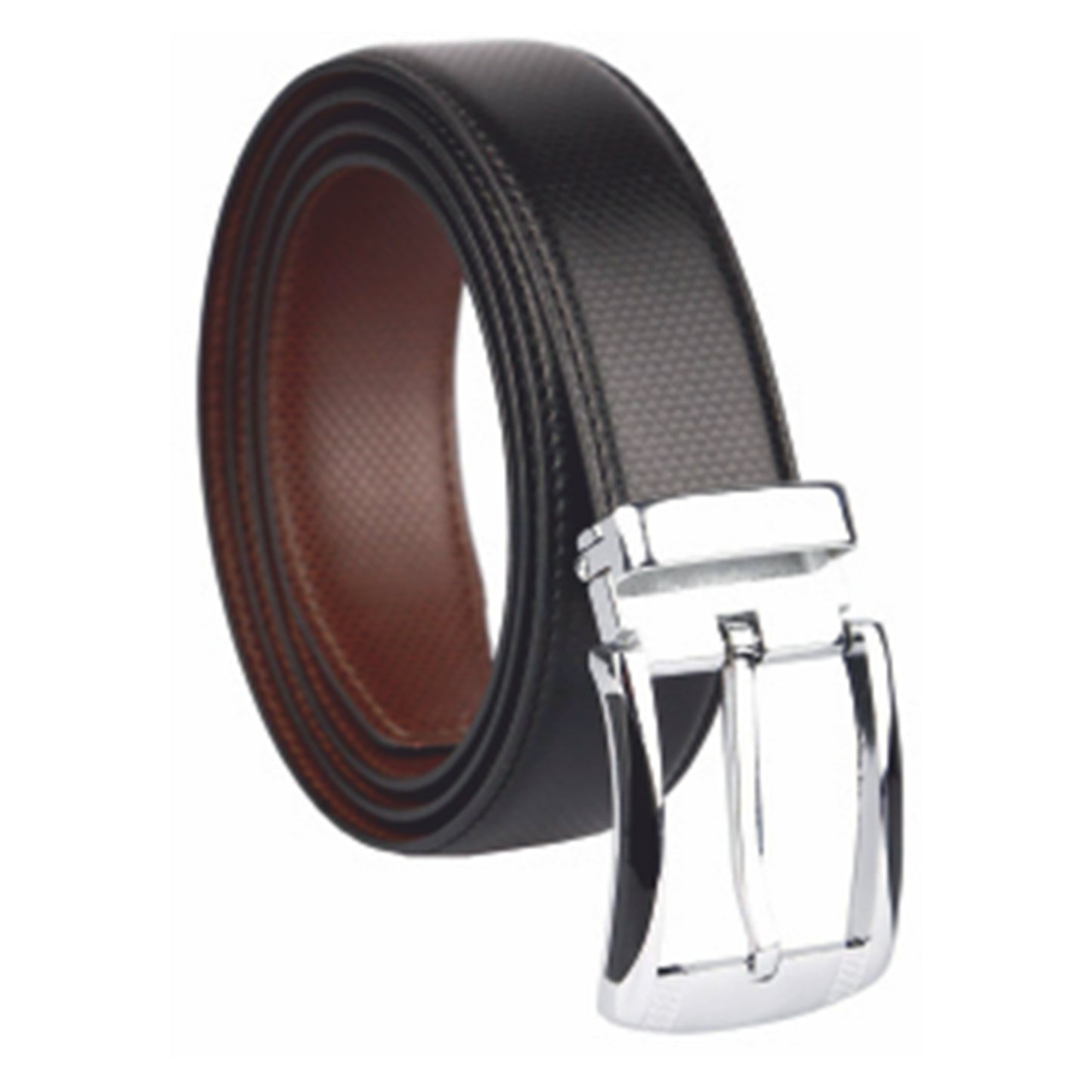 OMAX MENS BELT LTBTL01-BLACK TAN