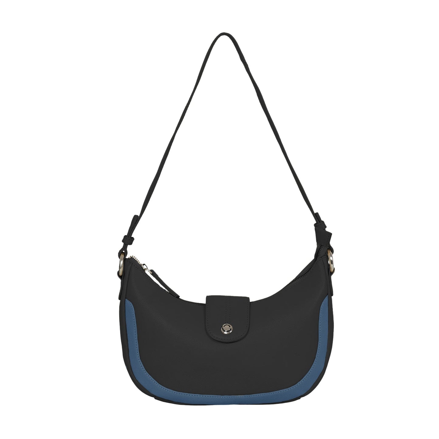 Omax Blue Boat Conrast Design Genuine Leather Sling Bag LTHRL5