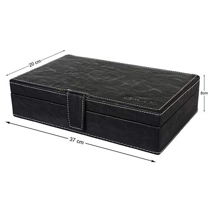 Faux Leather Wodden Watch and Jewellery Box-CSK01