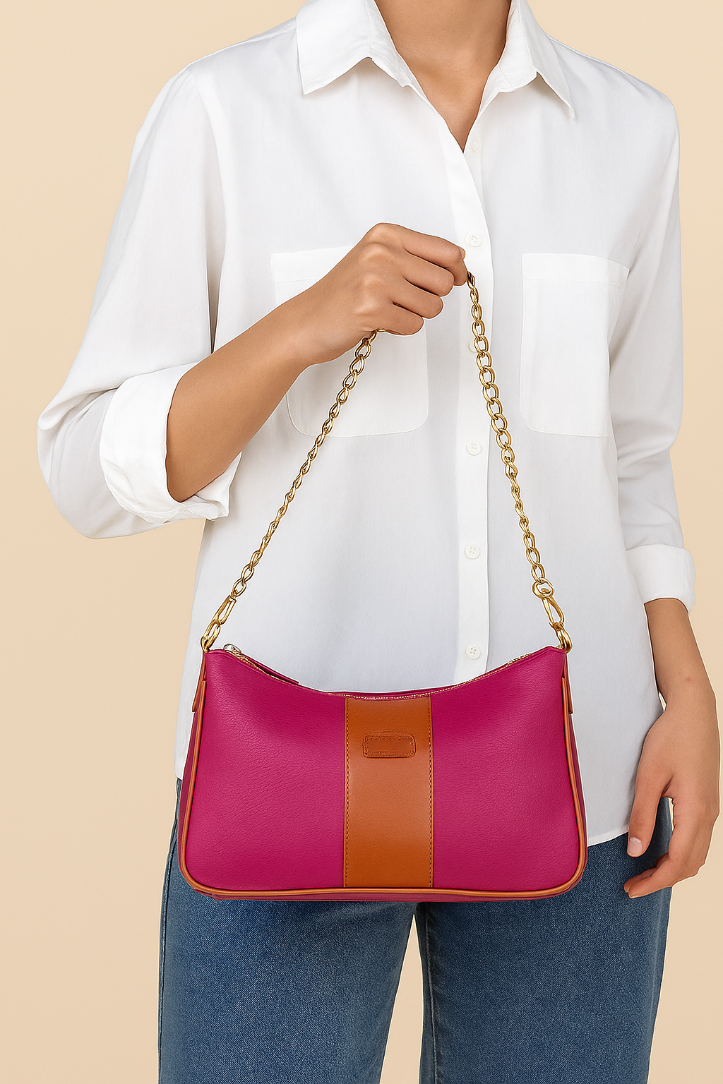 Omax Maroon Full-Grain Genuine Leather Styles Branded Satchels Handbags & Shoulder Sling Bags, Ladies Purse for Women-LTHRL8