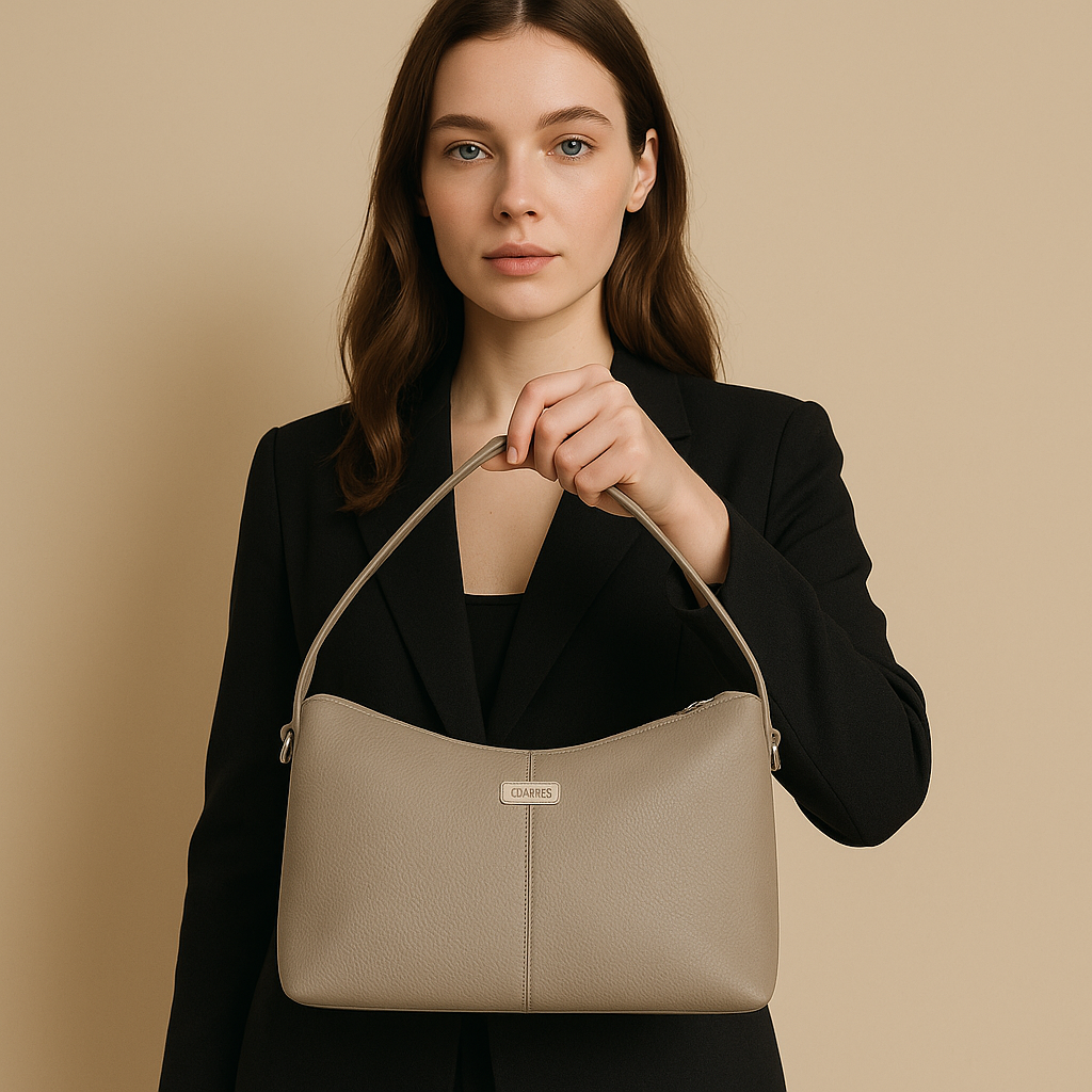 Boshek Full-Grain Natural Leather Shoulder Handbag Bag-FL40
