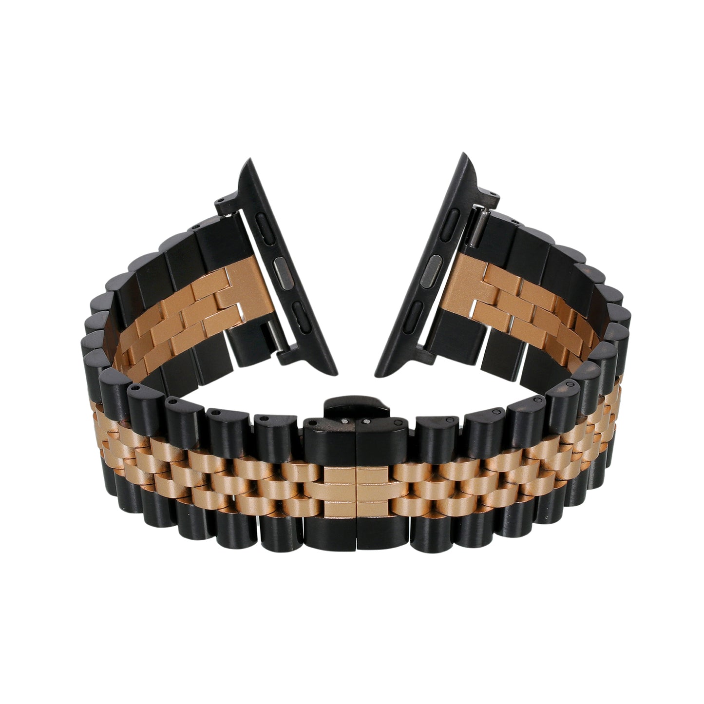Omax Premium Quality Stainless Steel two tone coloured Watch Strap Compatible for Slim Apple Watch 41mm 40mm 38mm, Snake Apple Watch Strap for iWatch SE SE2 9 8 7 6 5 4 3 2 1, 41mm 40mm 38mm FMS103