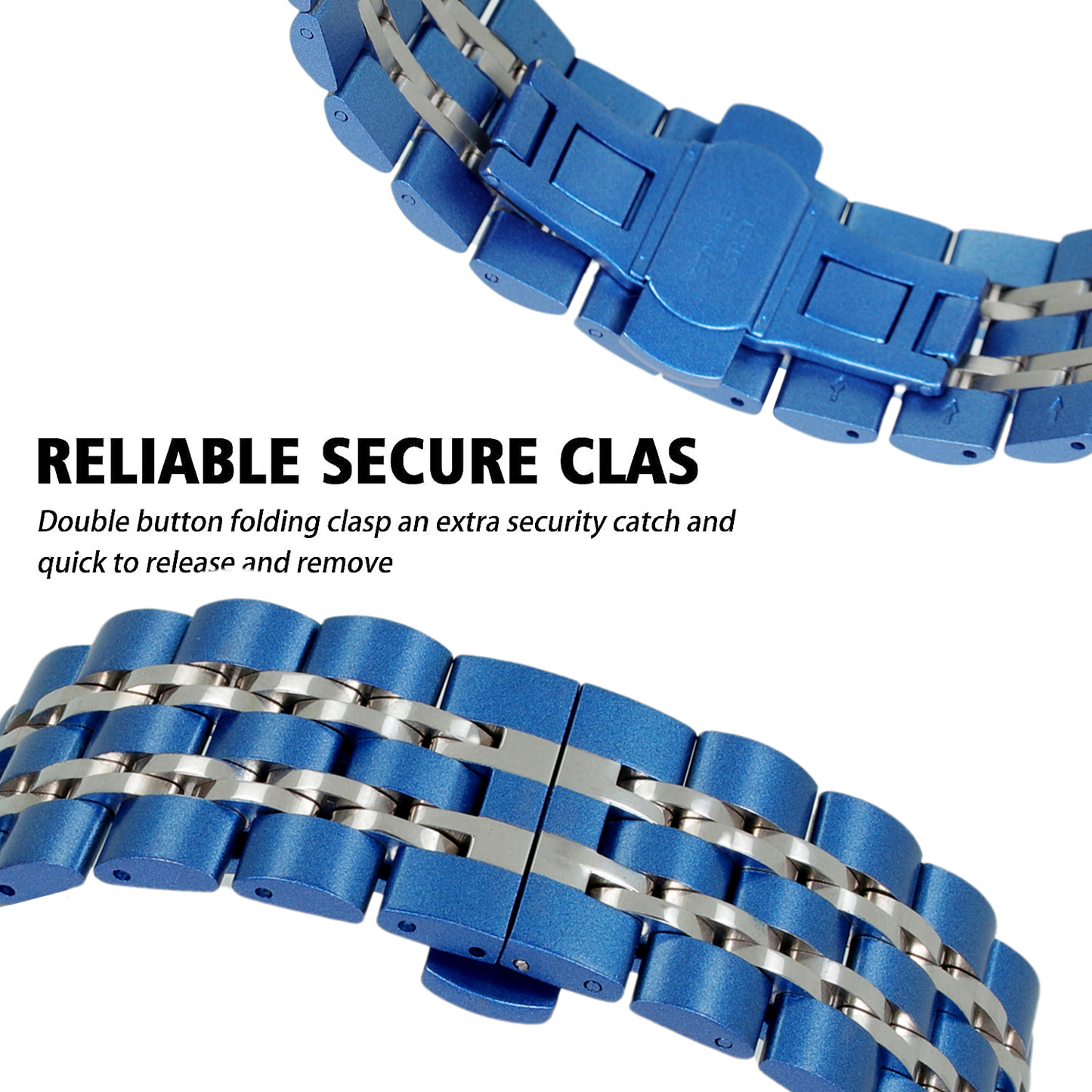 Omax Premium Quality Stainless Steel two tone coloured Watch Strap Compatible for Slim Apple Watch 41mm 40mm 38mm, Snake Apple Watch Strap for iWatch SE SE2 9 8 7 6 5 4 3 2 1, 41mm 40mm 38mm FMS102