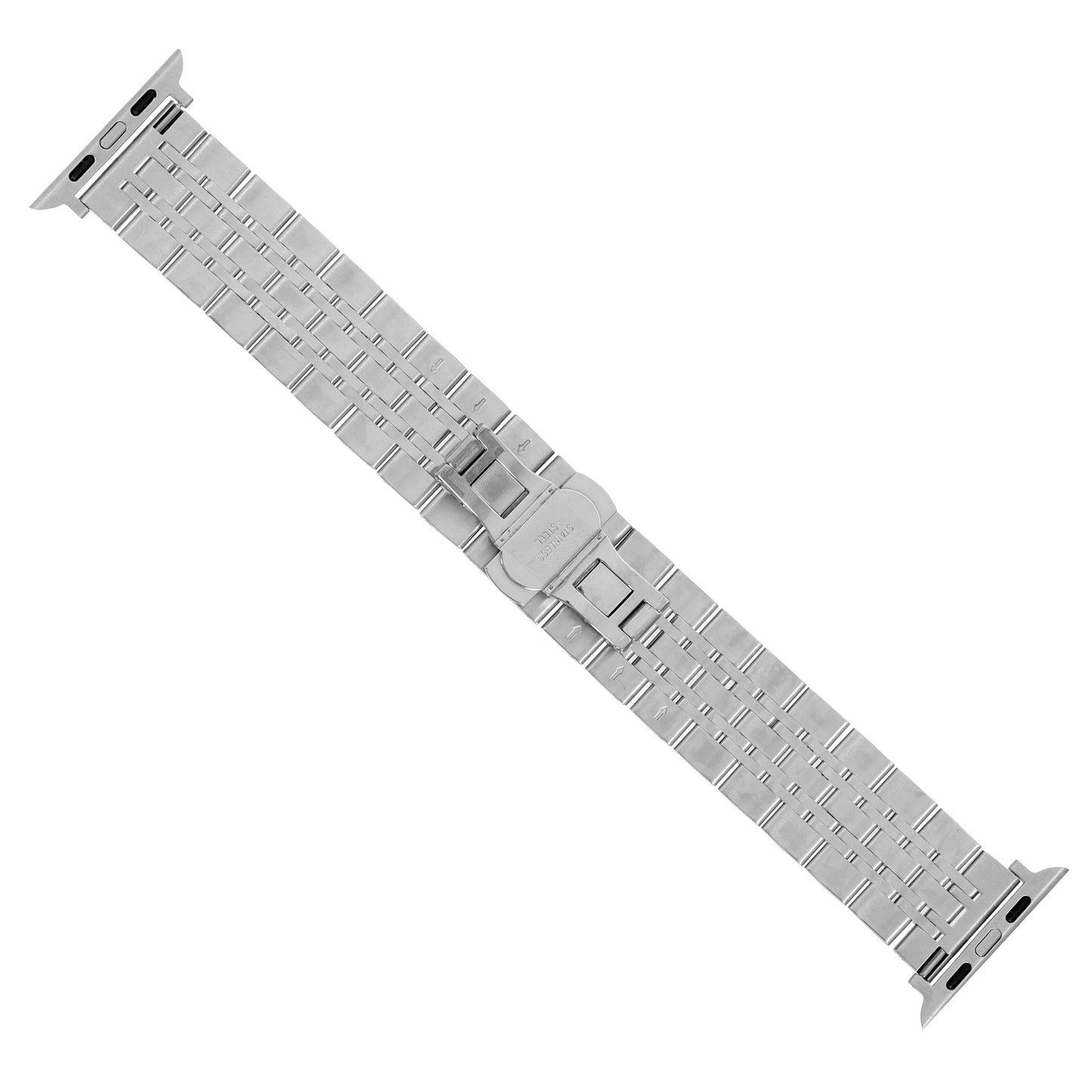 Omax FMS104 Steel & Blue Two-Tone Stainless Steel Apple Watch Strap – 38mm 40mm 41mm