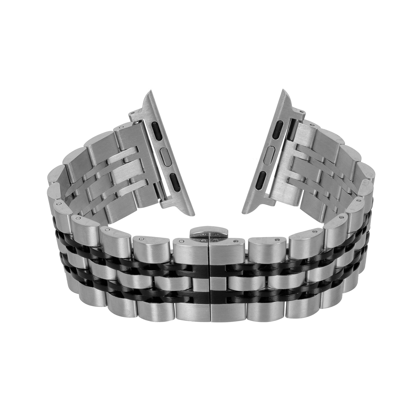 Omax Stainless Steel Metal Chain Bands Compatible with Apple Watch Band Ultra 2 49mm 45mm 44mm 42mm for iWatch Bands Ultra Series 9 8 7 6 5 4 3 2 1 SE SE2 FMS107