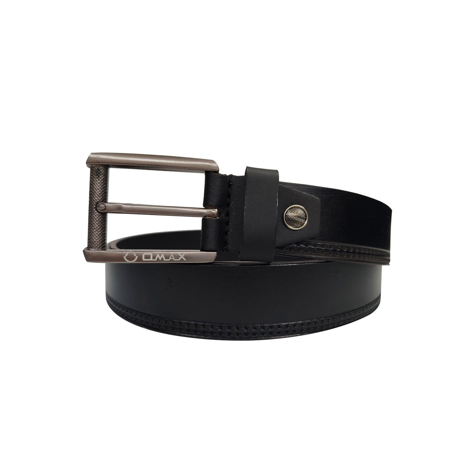 Omax Black Genuine Leather Premium Belts for men BLTBTL023