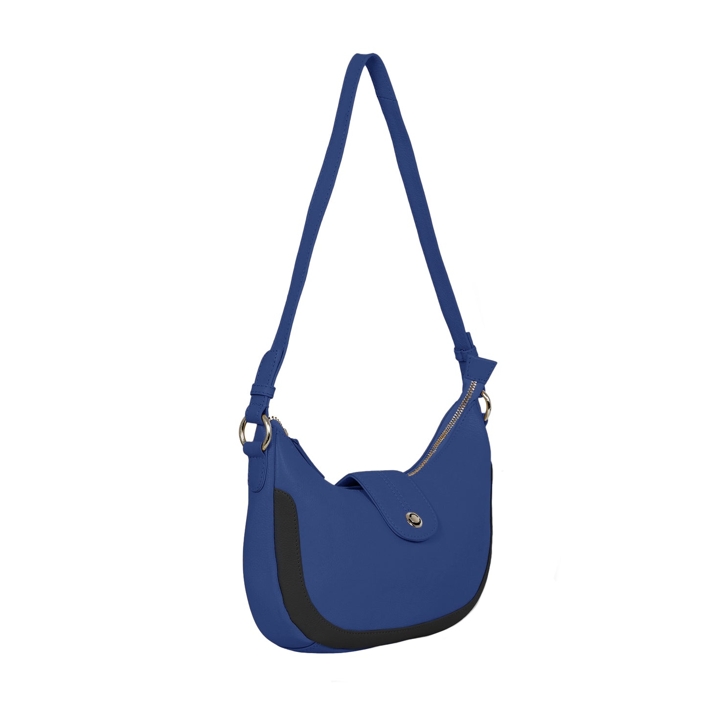 Omax Blue Boat Conrast Design Genuine Leather Sling Bag LTHRL5