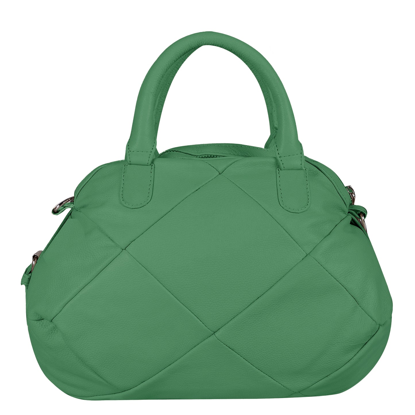 Omax Sea Green Full Grain Genuine Leather Unique Football Style Handbag for Women LTHRL1