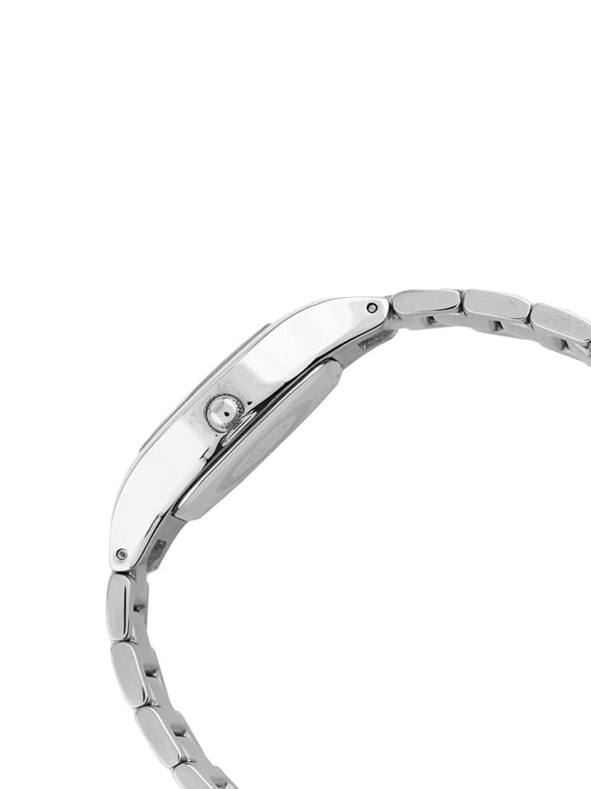 OMAX Women's Black Dial Silver Stainless Steel Strap,Elegant and Timeless Watch - LS188