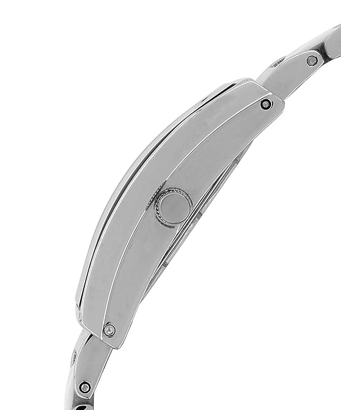 Omax Analog Black Dial Silver Dtainless Steel Strap  Womens Watch - LS271