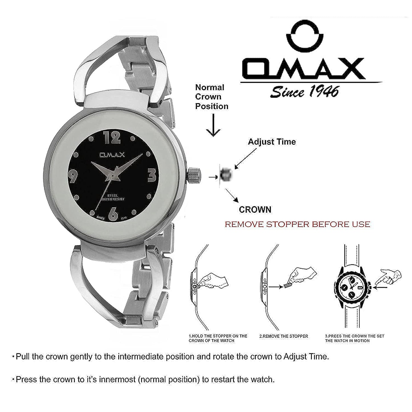 OMAX WOMEN'S WATCH LS281