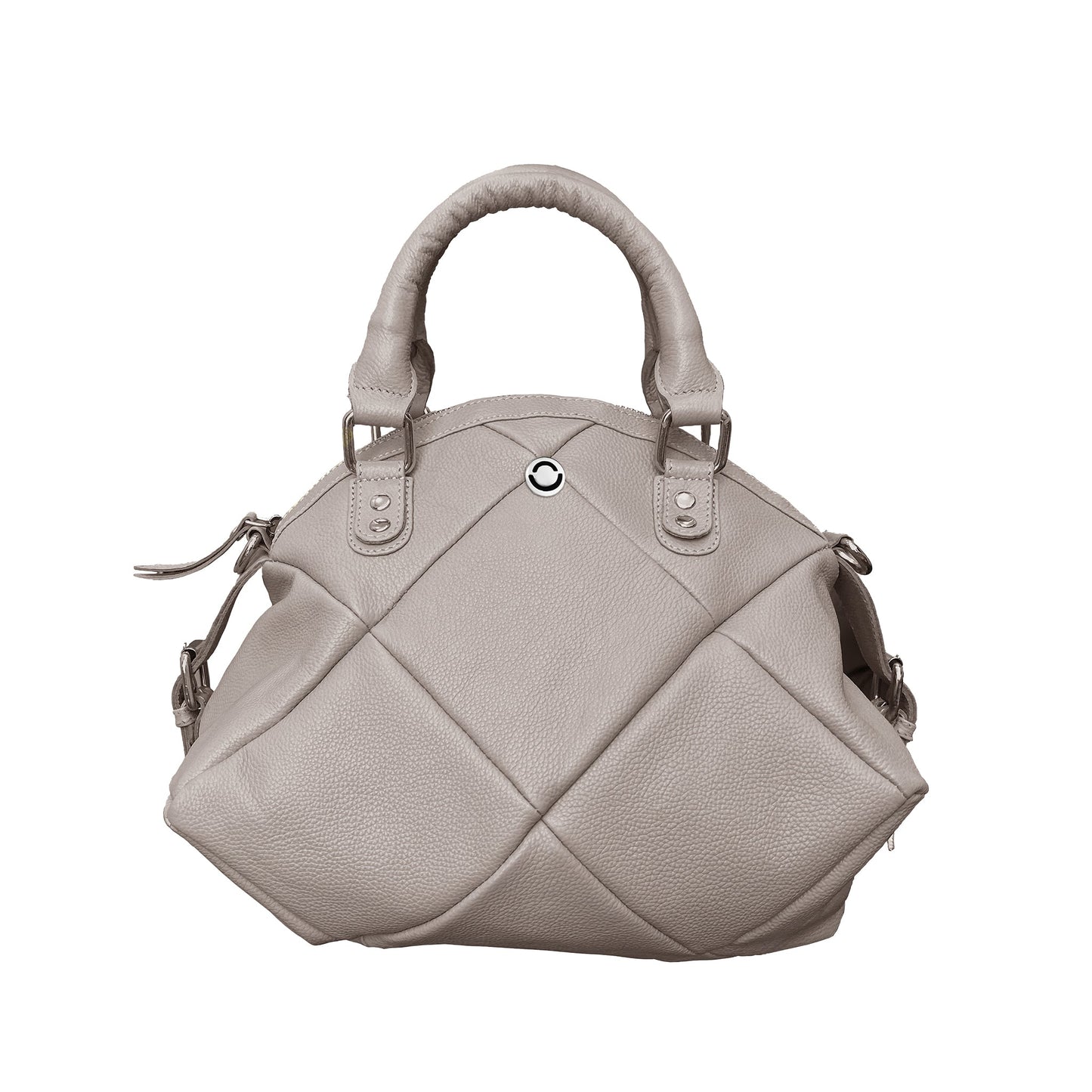Omax Brown Full Grain Genuine Leather Unique Football Style Handbag for Women LTHRL1