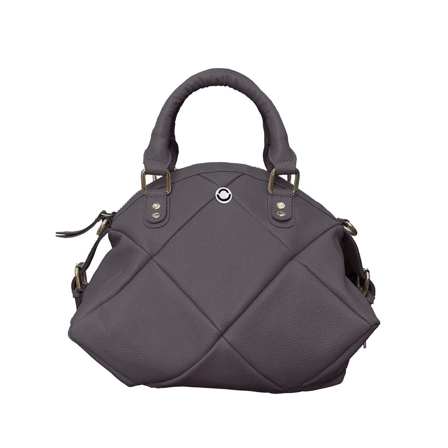 Omax Brown Full Grain Genuine Leather Unique Football Style Handbag for Women LTHRL1