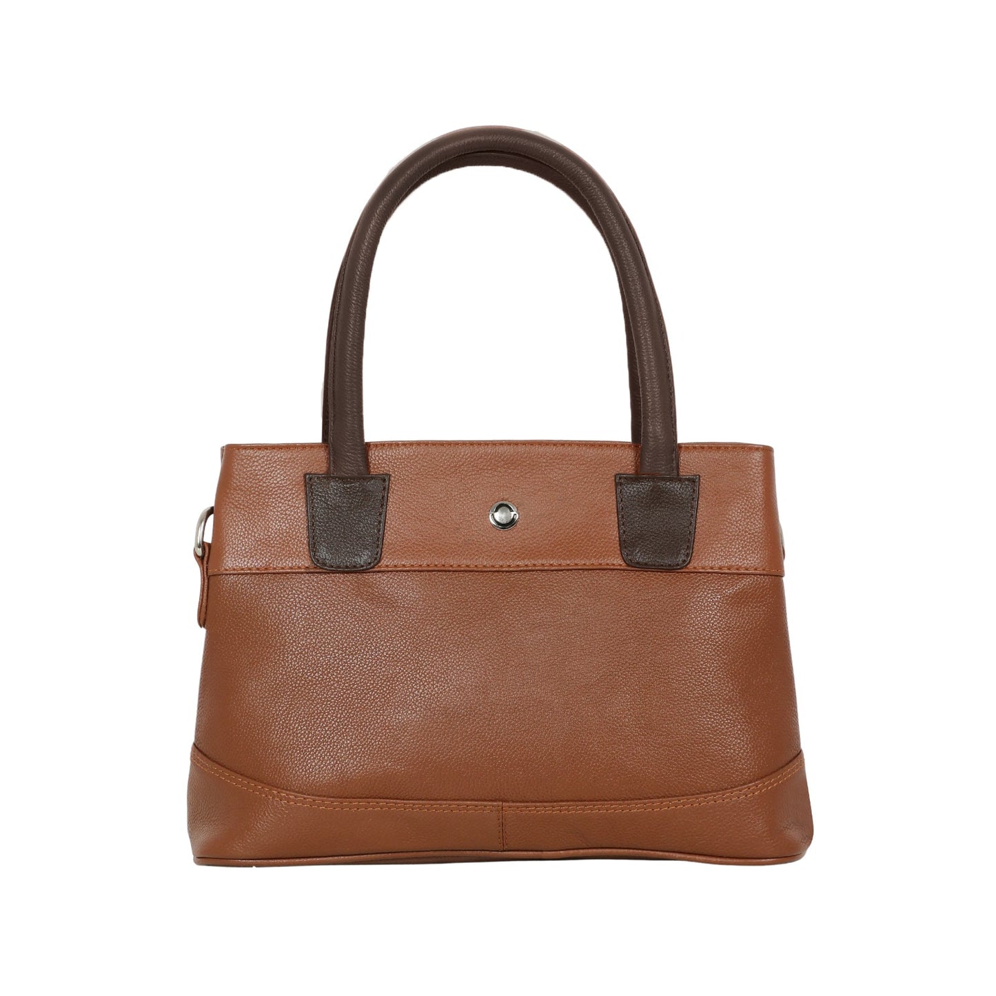 Omax Maroon Solid Genuine Leather Stylish Double Compartment Shoulder, Tote Handbag for Women LTHRL4
