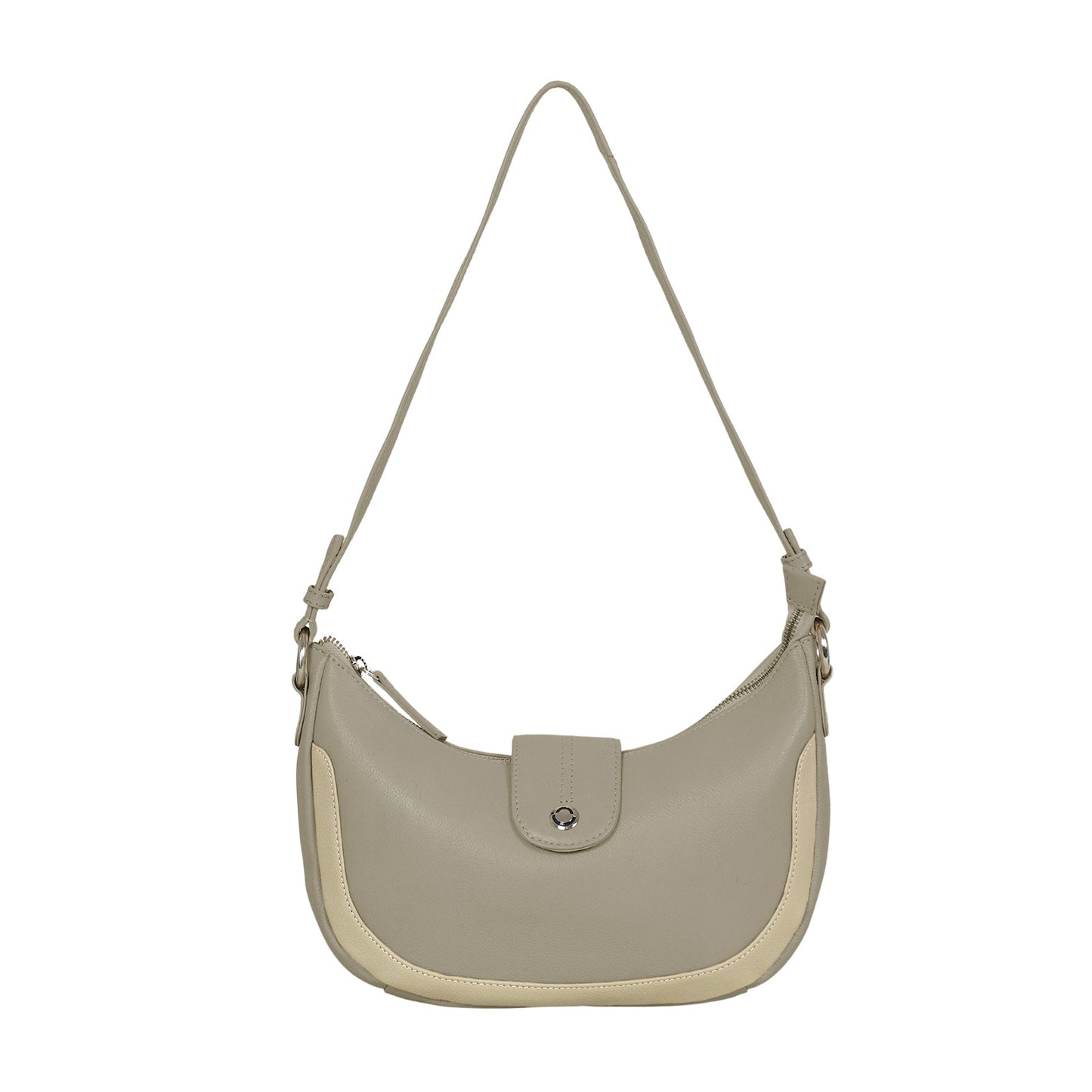 Omax White Boat Conrast Design Genuine Leather Sling Bag LTHRL5