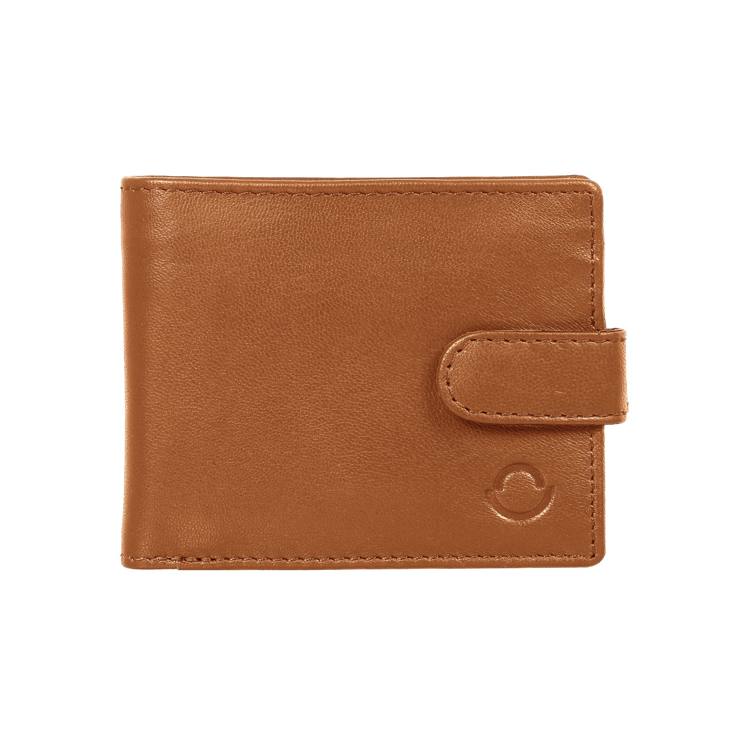 OMAX Tan Loop Closure Soft Genuine Leather Men's Wallet BW256