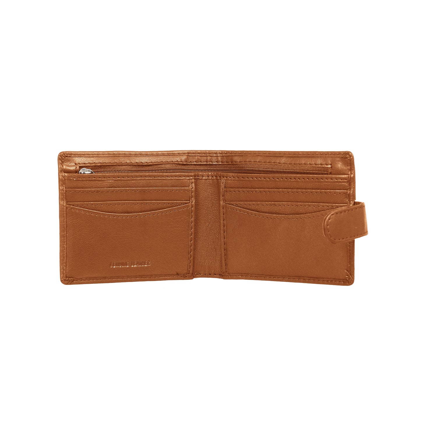 OMAX Tan Loop Closure Soft Genuine Leather Men's Wallet BW256