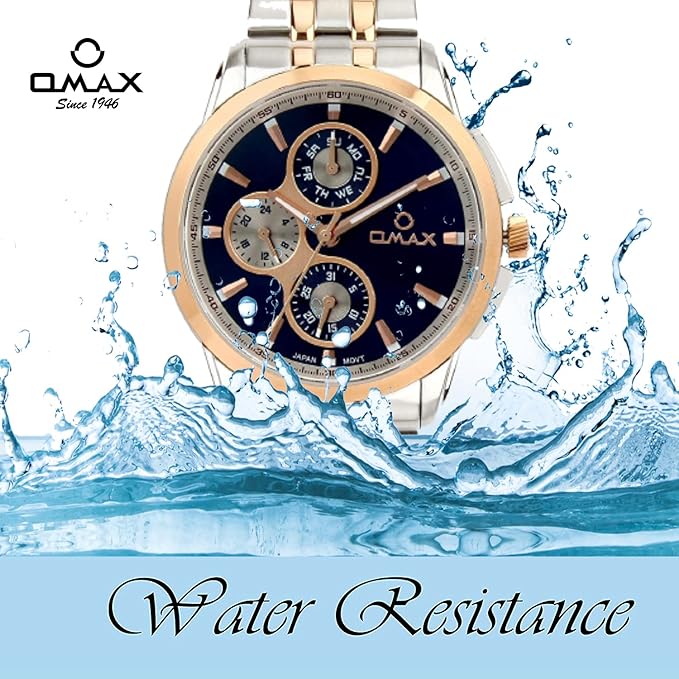 OMAX Analog Multifunction Blue Dial Men’s Watch - MG19C4CI