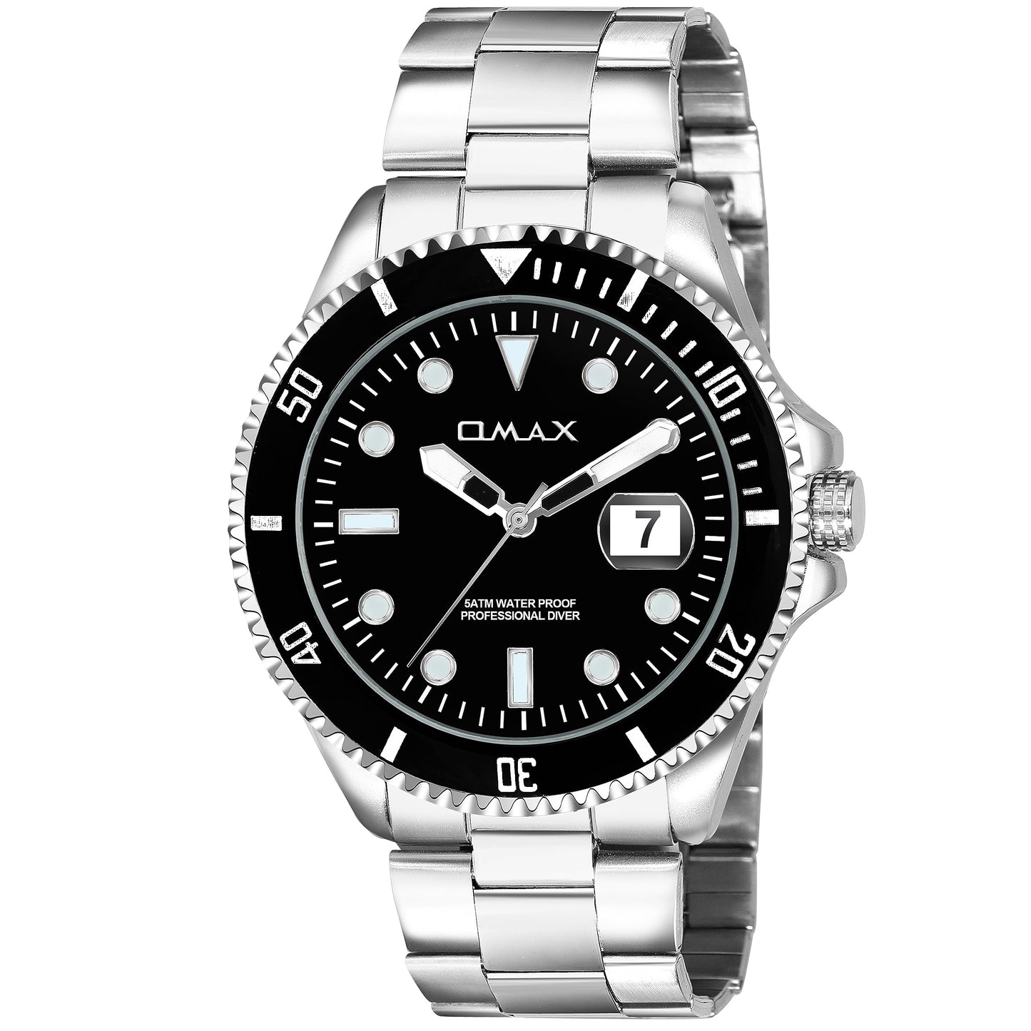 Omax Blu Stainless Steel Watch for Men SS200