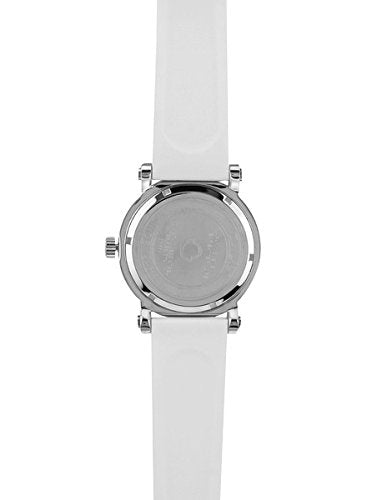 Omax White Dial White Silicone Medium Size Watch for Men SS212
