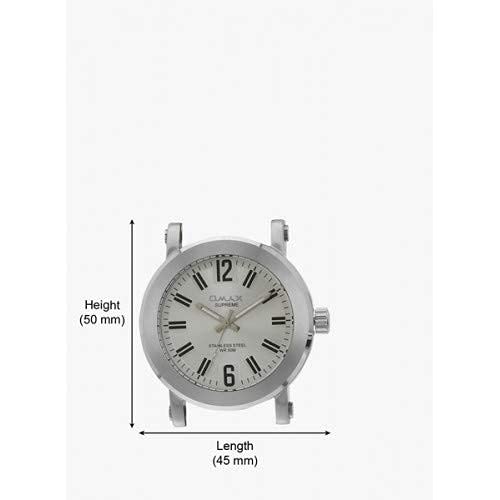 Omax White Dial White Silicone Medium Size Watch for Men SS212