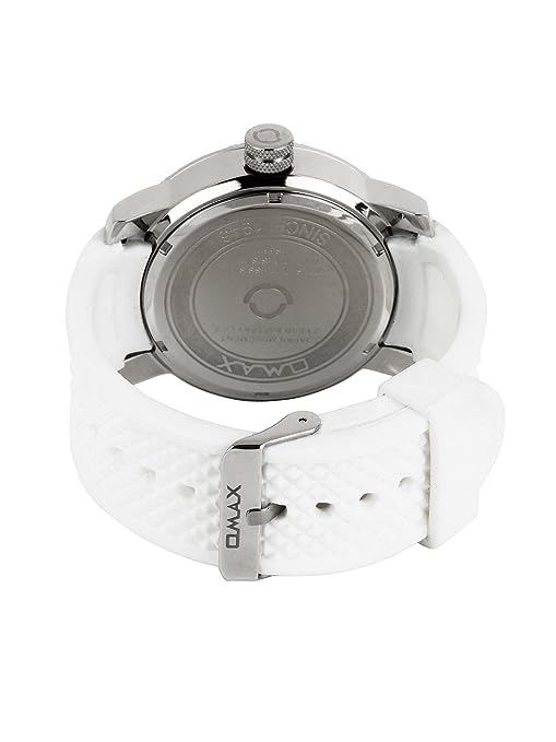 Omax White Dial Pink Index White Silicone Sports Watch – Casual, Unisex | SS289